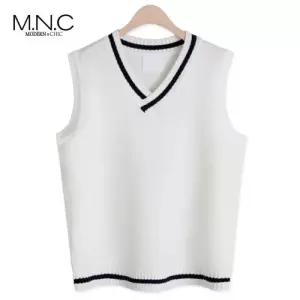 [엠엔씨][MNC] 블랑 브이넥 조끼 (MDKN168MT)