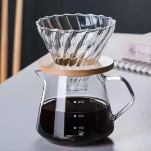 로하티 이우 내열유리 커피서버 600ml 계량 홈카페