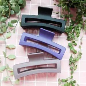 사각 대형 올림머리 헤어집게핀 무광 10colors