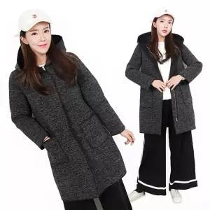 [H스타일]NN/밍크후드하프코트