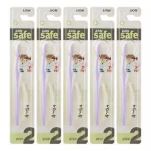 키즈세이프 칫솔 2단계 아무 5개입 4~6세 청결 미세모