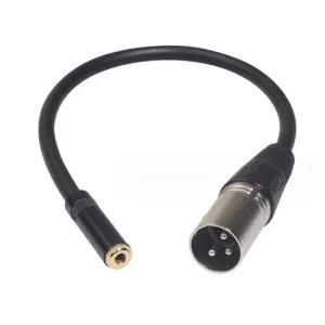 캐논 XLR to 이 3.5 스테레오 M/F 변환케이 XLR젠더