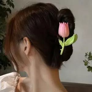 올림 머리 꽃 플라워 예쁜 집게 핀 헤어 악 왕핀 반핀