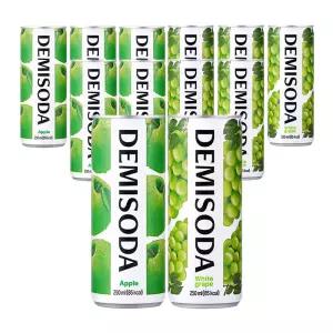 데미소다 250ml 애플 + 청포도 혼합 12입