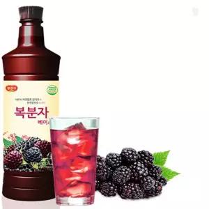 올팩트 복분자 음료 과일 농축액 음료베이스 카페재료 970ml 스무디베이스 복분자음료수