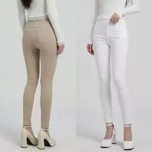 [mbAAiS_66]여성 스판 밴딩 슬림 스키니 팬츠