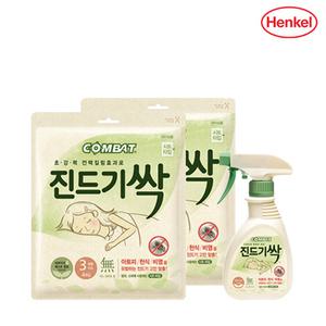 컴배트 진드기싹 스프레이290ml x 1개 + 시트(4개입) x 2개 진드기퇴치