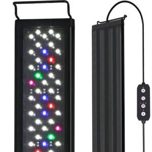 타이밍 및 메모리 기능을 갖춘 12-30인치 수조 전체 스펙트럼 LED 조명, 수족관 식물 성장 100-240V