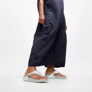 fitflop 여성 루루 시퀸 토 포스트 샌들 - 실버 FT61K2T082
