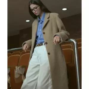 매장정품 드로우핏 DRAWFIT WOMEN 알파카 테일러드 싱글 코트 [BEIGE] DFWMCT4402BE 758683