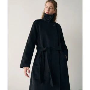 매장정품 드로우핏 DRAWFIT WOMEN 소프트 캐시미어 더블 랩 발마칸 코트 [BLACK] DFWMCT4401BK 758799