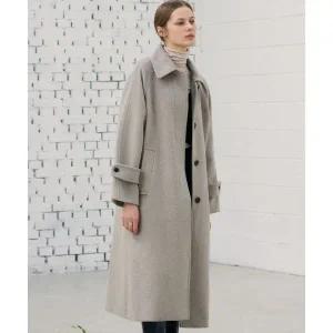 매장정품 드로우핏 DRAWFIT WOMEN 소프트 캐시미어 싱글 발마칸 코트 [M.GREY] DFWMCT3405MGY 758812