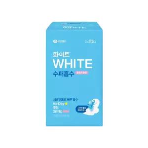 화이트 생리대 시크릿홀 수퍼흡수 울트라슬림 중형 36개입 1팩