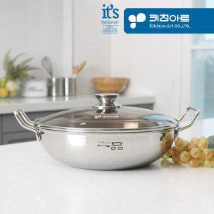 [키친아트] 일품 3ply 통삼중 인덕션 궁중전골 28cm