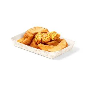 [해피팩]DK-2-1호 일회용 김밥 떡 포장 사각 종이 접시 트레이 용기 1박스 1000개