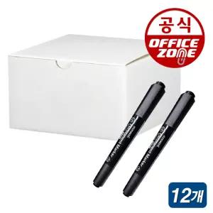 모나미 트윈 유성매직 흑색 1타 12자루 MB/