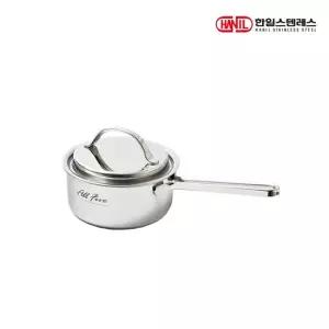 한일스텐레스 올파이브 통5중 스텐 편수냄비 16cm 인덕션겸용