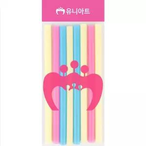 [유니아트]1000 버블티빨대 12mm 파스텔혼합