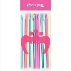 [유니아트]1000 스푼빨대 6mm 파스텔혼합