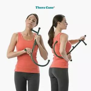KM 세라케인 마사지 스틱 전신 셀프등마사지 지압봉 갈고리 TheraCane