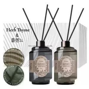 플렌느 대용량 트위스트 실내디퓨저 500ml 2입 블랙체리 화장실 인테리어