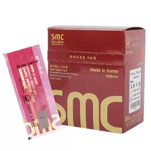 국산한방침 SMC 0.18x30mm 1Box(1000pcs) 멸균침 FDA CE ISO 인증