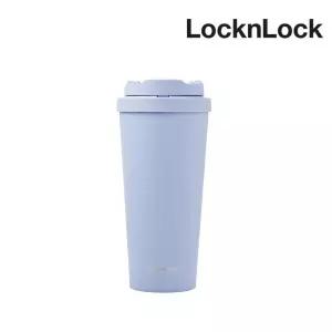 락앤락 데일리 원터치클립 텀블러 550ml 스카이블루 스텐 보온 보냉 손잡이 차량용 LHC3249NBLU
