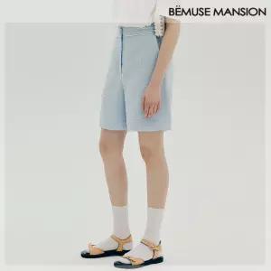 (비뮤즈맨션) Tweed embroidery shorts - Light blue (BE22HSPT001LB)