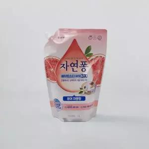 자연퐁 베이킹소다 파워3X 주방세제 1L(자몽)