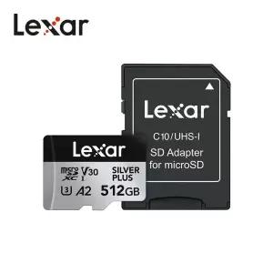 렉사 실버 플러스 마이크로 SD 메모리카드Lexar SILVER PLUS microSDXC UHS-I Card 512GB