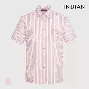 [INDIAN] 더블 스트라이프 프린트 반팔셔츠_MITNSYM3446
