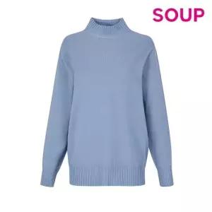 SOUP [본사] 정상가 59 000원 | 언발란스 반목 스웨터 SZBLK90)