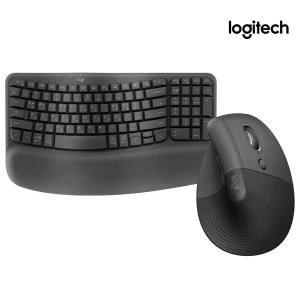 로지텍코리아 웨이브 KEYS 리프트 콤보 인체공학 무선 키보드마우스세트 그래파이트