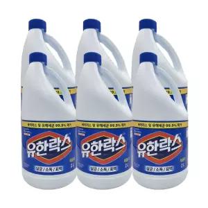 유한락스 레귤러 2Lx6개 욕실청소용 욕실청소세제 락스세제 유한락스레귤러 유한락스레귤러2L