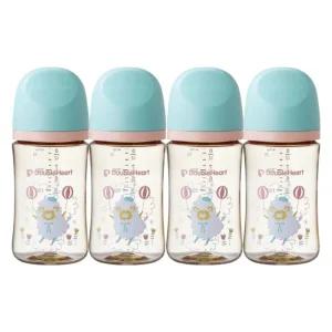 더블하트 젖병 트윈팩 240ml 휴대용 빨대컵 세트 양