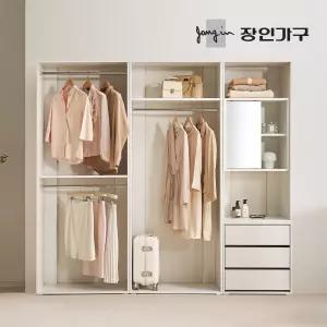 (무료배송) 올리세 E0 드레스룸 시스템 옷장 세트 2200 A (800 2단행거+긴옷행거
