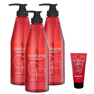 과일나라 컨퓸 슈퍼하드 헤어젤 600ml 3개 + 여행용 80ml 1개