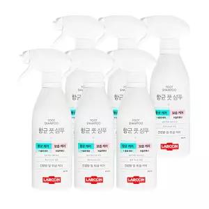 애경 랩신 항균 풋 샴푸 모이스처 블랑 코튼향 410ml 6개 보습케어 발씻기 발냄새