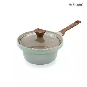 키친아트 와이즈 IH 인덕션가능 세라믹코팅 편수냄비 18cm 코팅냄비