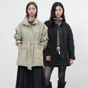 제너럴아이디어 하이넥 사파리 하프 자켓 2COL / WBE3L09504