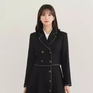 시크라인 (~XXL까지) 조제 스티치 트위드 자켓 겨울 아우터 오피스룩 하객룩 연말룩 모임룩 빅사이즈