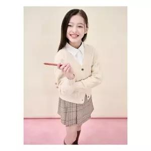 매장정품 [빈폴키즈 여아 피셔맨 가디건 카디건 레몬 (BI5X5AG02F) 243530