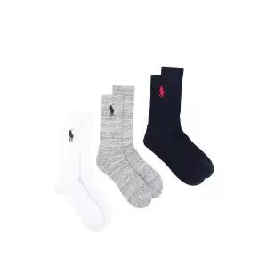 폴로 랄프로렌 로고 자수 양말 3팩 세트 449865823003 TP450950329