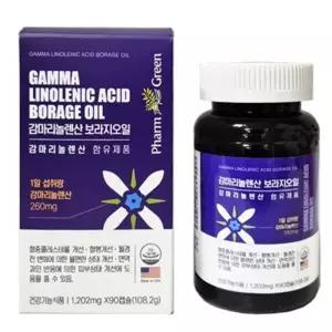 감마리놀렌산 보라지오일 생리활성 콜레스테롤개선 갱년기여성 피부상태개선 90캡슐