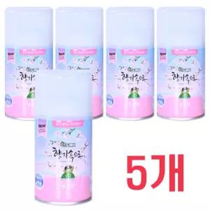 산도깨비 향캔 향기속으로 자동분사기 리필용 방향제 벗꽃, 290ml, 5개
