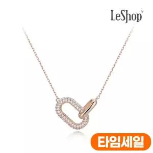 [르샵주얼리] 14K 오벌 링크 목걸이(GoldPlated)_LJ4035BRN