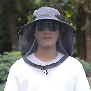 낚시 방충 모자 여름 아웃도어 캠핑 벌초 방충 모자 농사 폴리에스테르 자외선 벙거지 등산용 가리개 활동