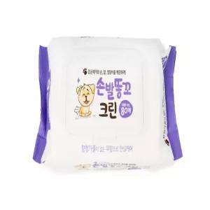 MISOMALL 애견물티슈80매캡 강아지용물티슈 강아지눈물티슈 애견티슈