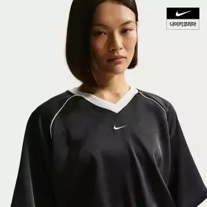 매장정품 나이키 우먼스 NSW 우븐 새틴 반팔 IH1331-010 IH1331010 289849