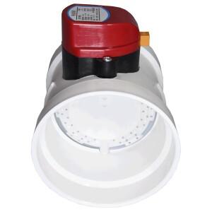 호환 전동 댐퍼 ABS PVC 파이프 풍량 제어 밸브 75mm 110mm 원형